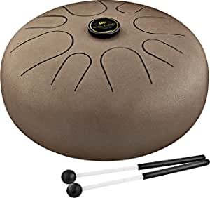 Professional Steel Tongue Drum for Relaxation Meditation, Sound Therapy or Yoga, Includes Soft Rubber Mallet and Bag, 12" - Lightly Pre-Turned Melody Scale, 2 Year Warranty